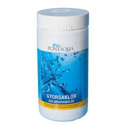   GYORSAKLÓR Pontaqua stabilizált szilárd klórgranulátum 56 % aktív klórtartalommal