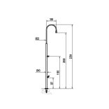 Medence zuhany lábmosóval