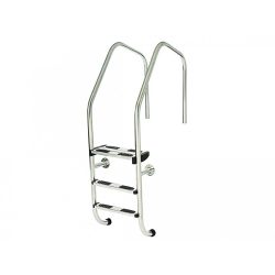 Úszómedence létra, extra nagy ívű 3-4-5 fokos